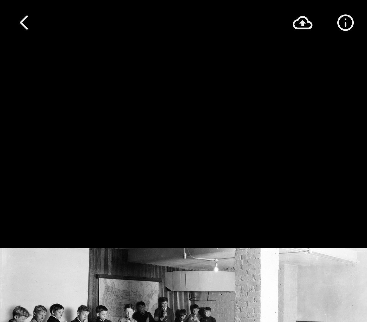 Upload button on local asset preview